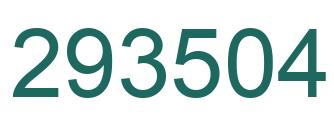 Number 293504 green image