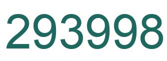 Number 293998 green image