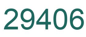 Number 29406 green image