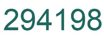 Number 294198 green image