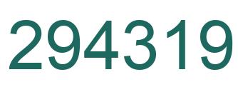 Número 294319 imagen verde