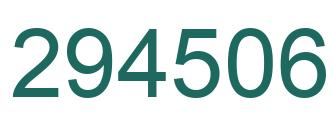 Número 294506 imagen verde