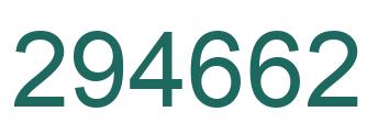 Number 294662 green image