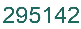 Number 295142 green image
