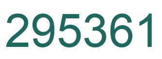 Número 295361 imagen verde