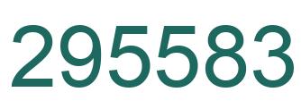 Number 295583 green image