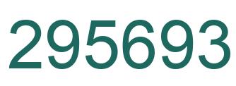 Number 295693 green image
