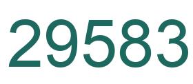 Number 29583 green image
