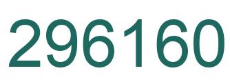 Number 296160 green image