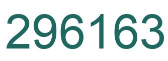 Number 296163 green image