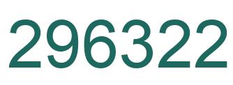 Number 296322 green image