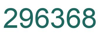 Number 296368 green image