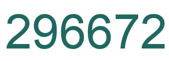 Number 296672 green image