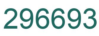 Number 296693 green image