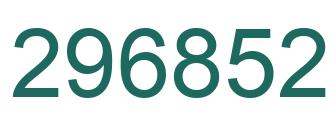 Number 296852 green image