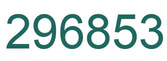 Number 296853 green image