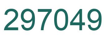 Number 297049 green image