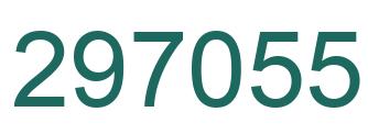 Number 297055 green image