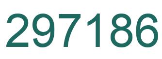 Number 297186 green image