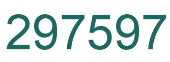 Número 297597 imagen verde