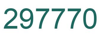 Number 297770 green image