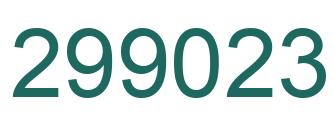 Número 299023 imagen verde