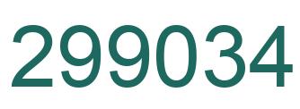 Número 299034 imagen verde
