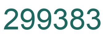 Number 299383 green image