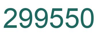 Number 299550 green image