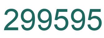 Number 299595 green image