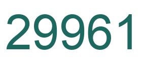 Number 29961 green image