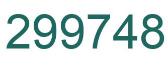 Número 299748 imagen verde