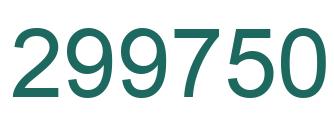 Número 299750 imagen verde