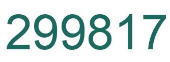 Número 299817 imagen verde