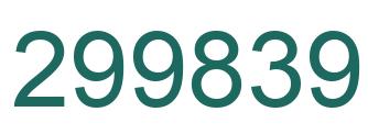 Número 299839 imagen verde