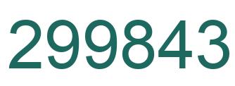 Número 299843 imagen verde