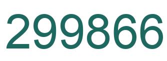 Número 299866 imagen verde
