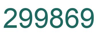 Número 299869 imagen verde