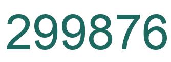 Número 299876 imagen verde