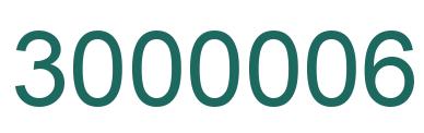 Number 3000006 green image