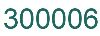 Number 300006 green image