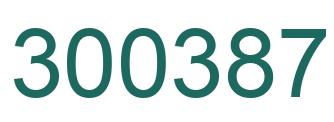 Number 300387 green image