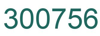 Number 300756 green image