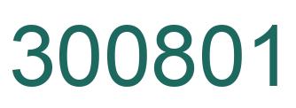 Number 300801 green image