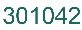 Number 301042 green image