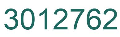 Number 3012762 green image