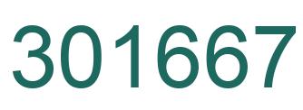 Number 301667 green image