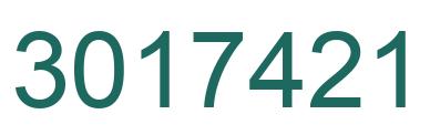 Número 3017421 imagen verde