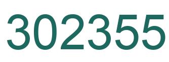 Number 302355 green image