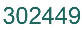 Number 302449 green image